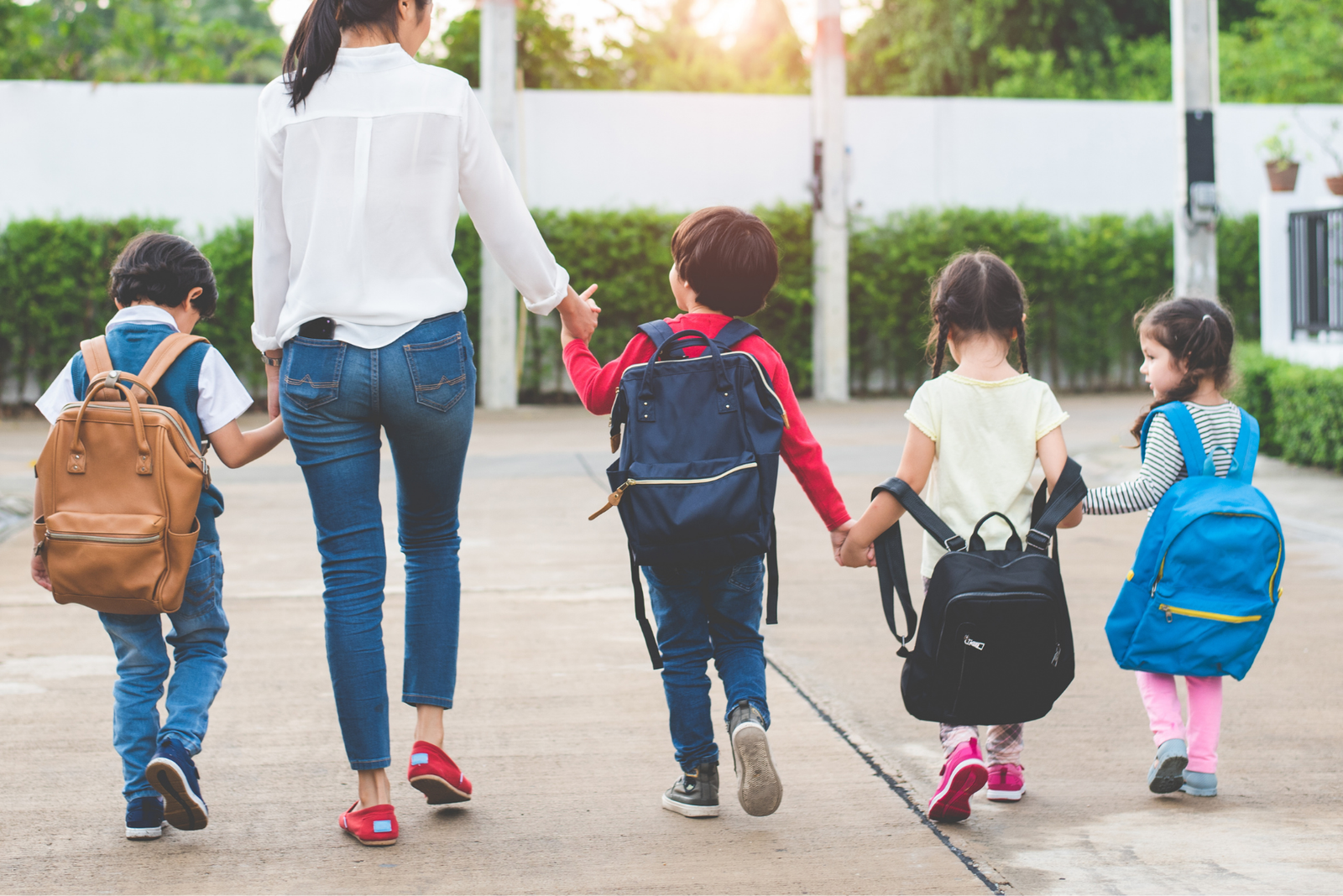 Children walking to school Children walking to school